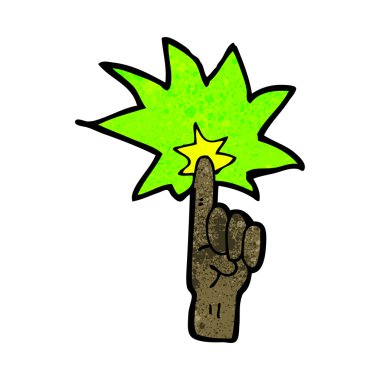 karikatür işaret parmağı