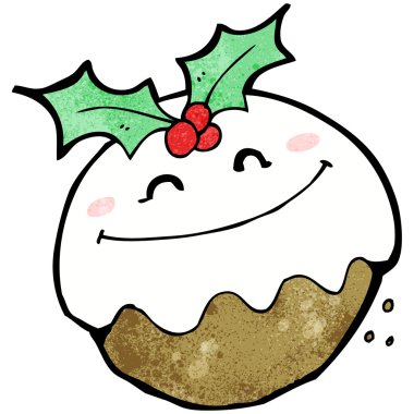 komik Noel pudingi karikatür