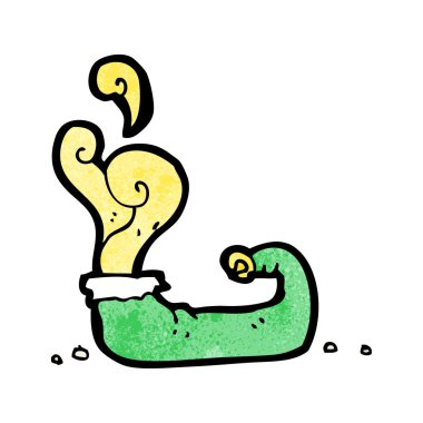 çizgi film sihirli elf Ayakkabı