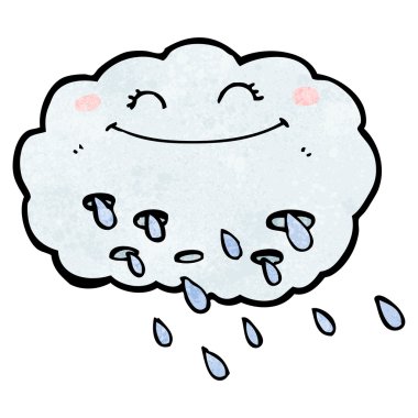karikatür yağmur bulutu