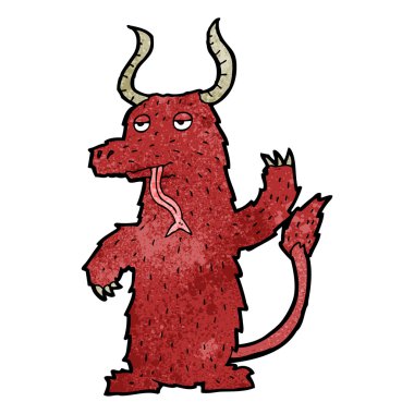 Çizgi film dostu canavar.