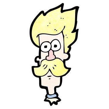 çizgi film sarışın adam bıyıklı