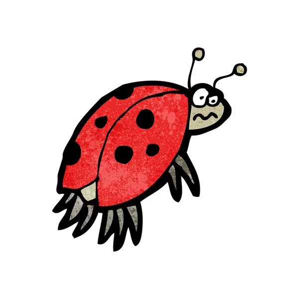 てんとう虫の面白い漫画 — ストックベクタ
