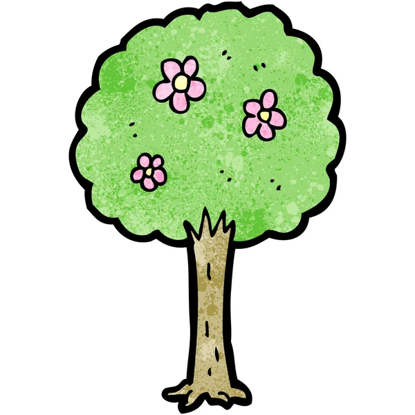 Dibujos animados árbol — Archivo Imágenes Vectoriales