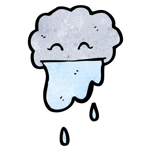 Nuvola di pioggia cartone animato — Vettoriale Stock