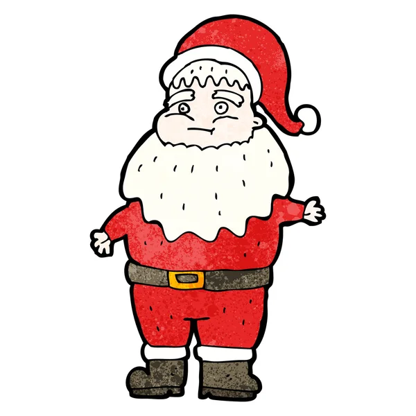 Desenhos animados engraçados do Pai Natal — Vetor de Stock