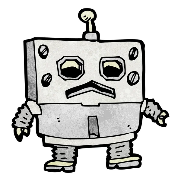 Fat robot cartoon — Stock Vector