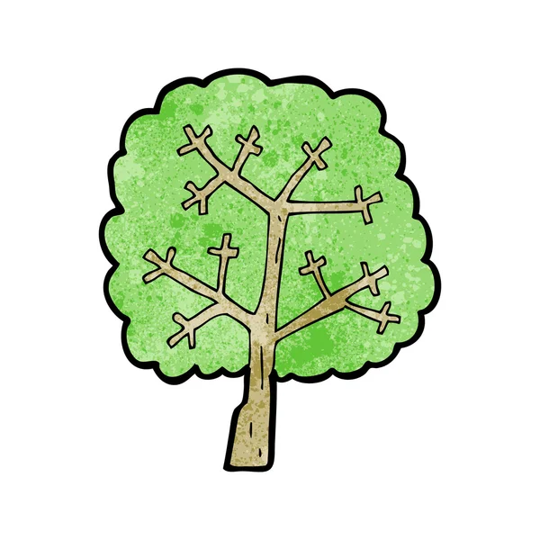 Δέντρο με πράσινο φύλλωμα — Διανυσματικό Αρχείο