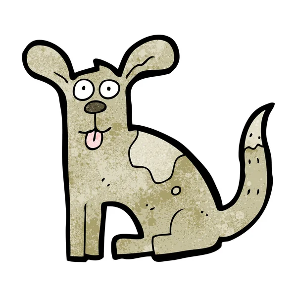 การ์ตูนสุนัขตลกเดิน — ภาพเวกเตอร์สต็อก