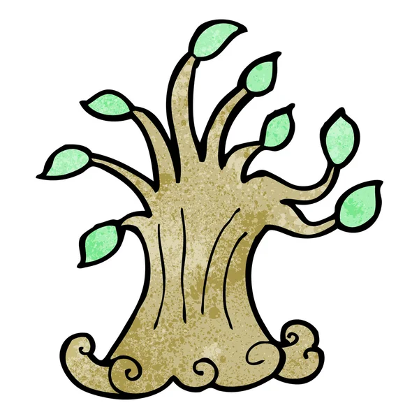 Albero magico del fumetto — Vettoriale Stock