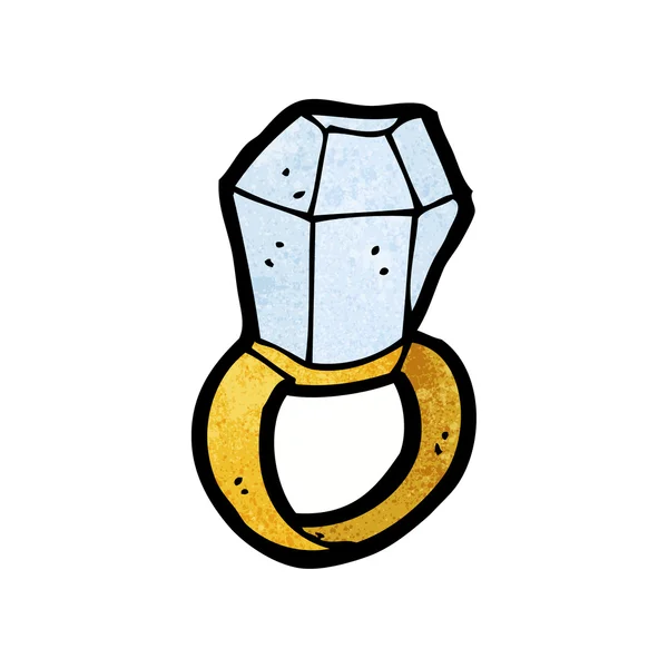 Cartone animato diamante gigante — Vettoriale Stock
