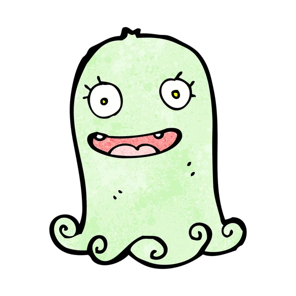 Green Halloween Spook Ghost — Stock Vector
