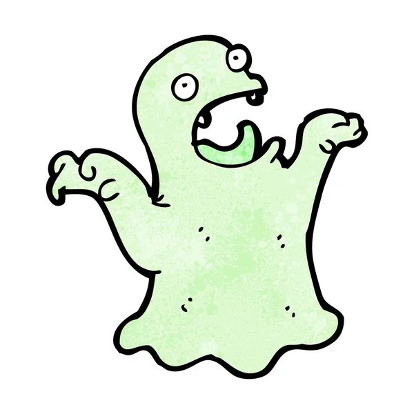 Cartoon scary ghost — Stock Vector