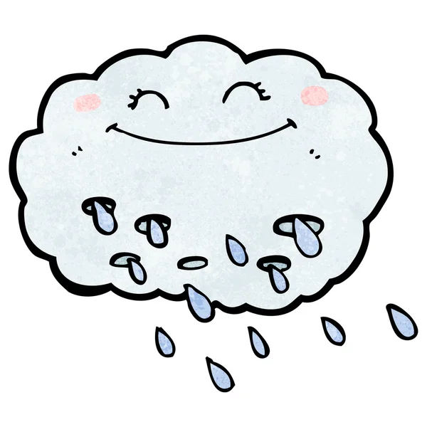 Karikatür yağmur bulutu — Stok Vektör