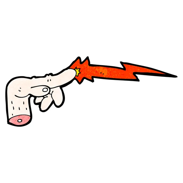 Cartoon hand gieten magische spreuk — Stockvector