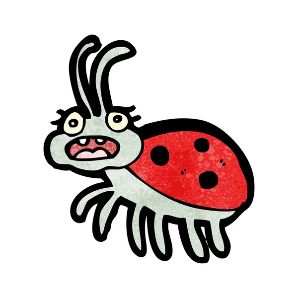 Dessin animé coccinelle — Image vectorielle