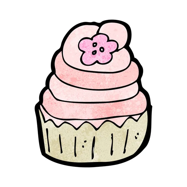 Karikatür fincan kek — Stok Vektör