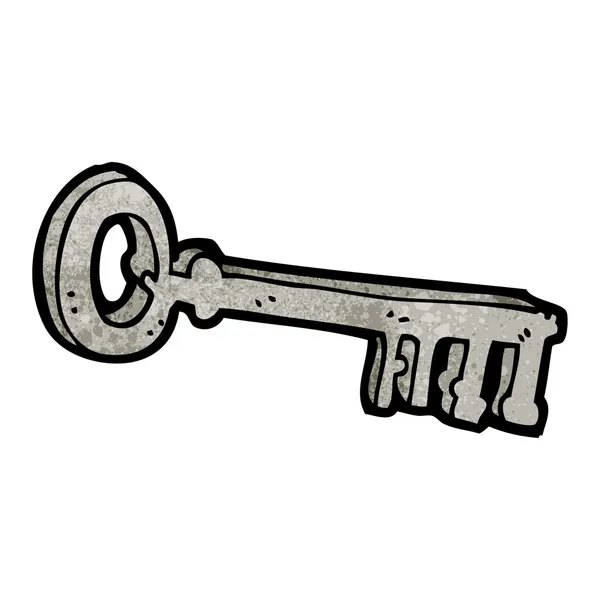 Llave de dibujos animados — Vector de stock