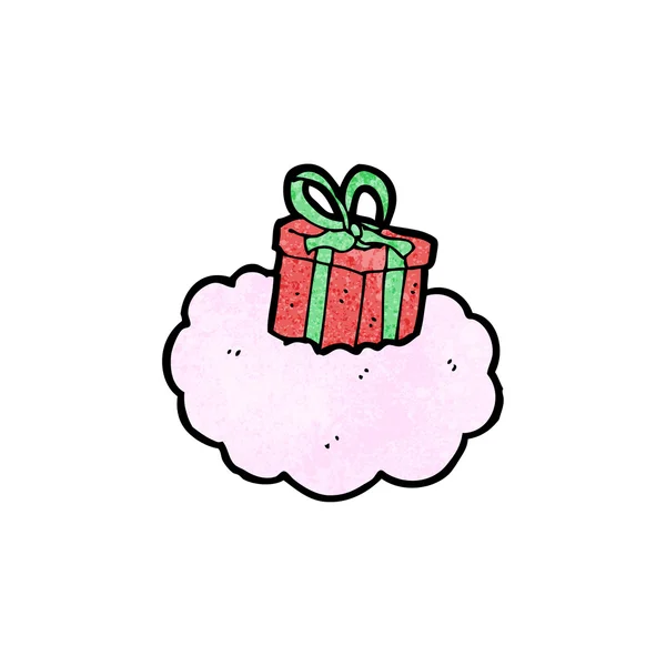 Dessin animé cadeau de Noël — Image vectorielle
