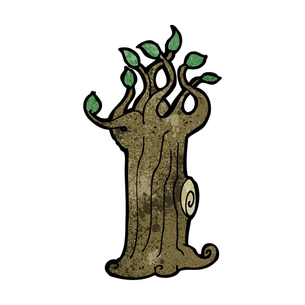 Árbol con follaje verde — Vector de stock