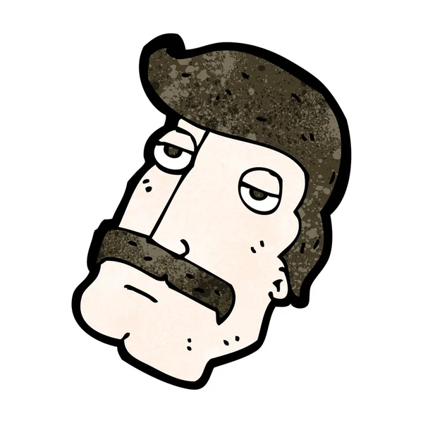 Moustache homme dessin animé — Image vectorielle