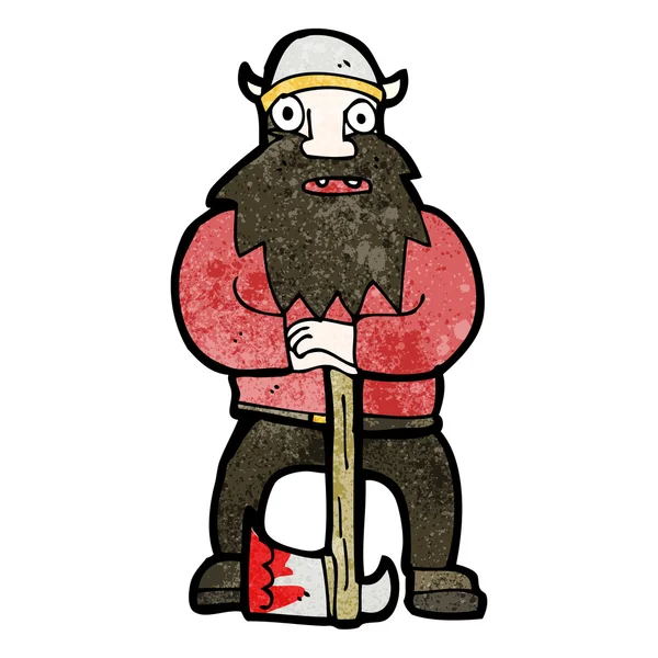 Vikingo de dibujos animados — Vector de stock