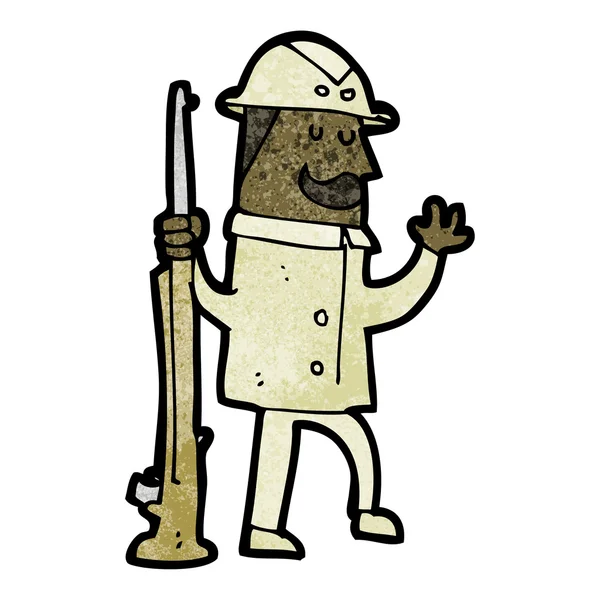 卡通 safari 猎人 — 图库矢量图片