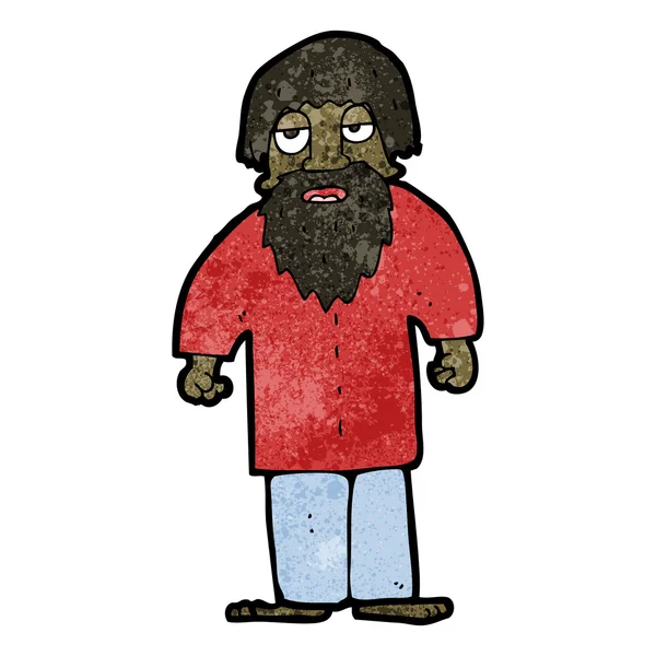胡子的男人卡通 — 图库矢量图片