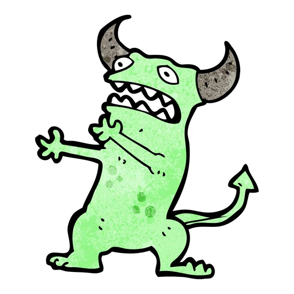 Loco monstruo de dibujos animados — Vector de stock