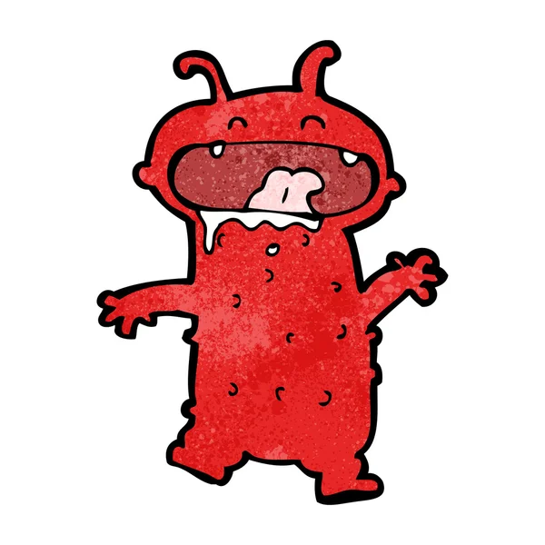 Monstro dos desenhos animados louco — Vetor de Stock