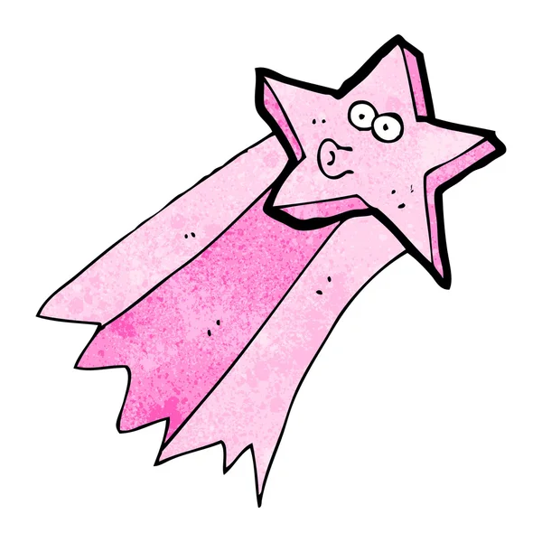 Estrella fugaz rosa — Vector de stock