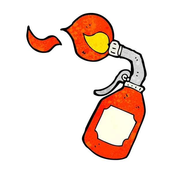 Dessin animé souffler torche — Image vectorielle