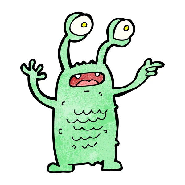 Cartoon lilla monster — Stock vektor