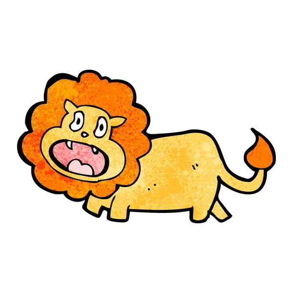 Lustiger Cartoon-Löwe — Stockvektor