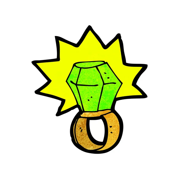 Anillo de poder de dibujos animados — Vector de stock