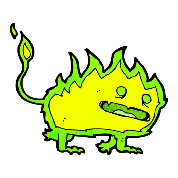 Desenhos animados da criatura de fogo —  Vetores de Stock