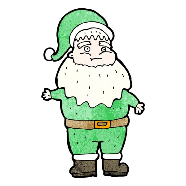 绿色圣诞老人 — 图库矢量图片
