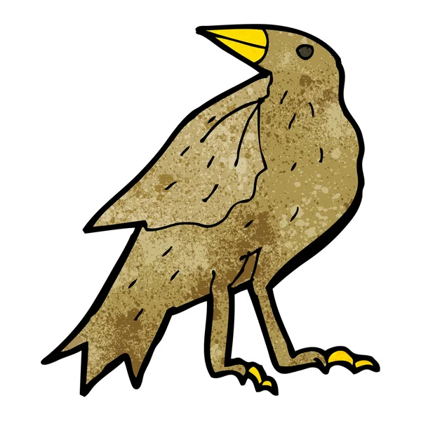 Caricature picorant oiseau — Image vectorielle