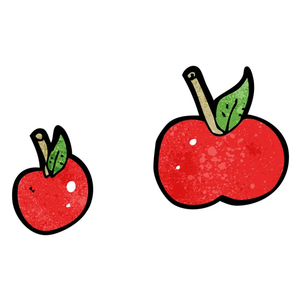 Manzanas de dibujos animados — Vector de stock