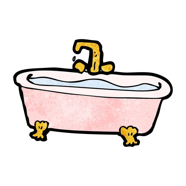 Cartoon bath of water — Stock Vector