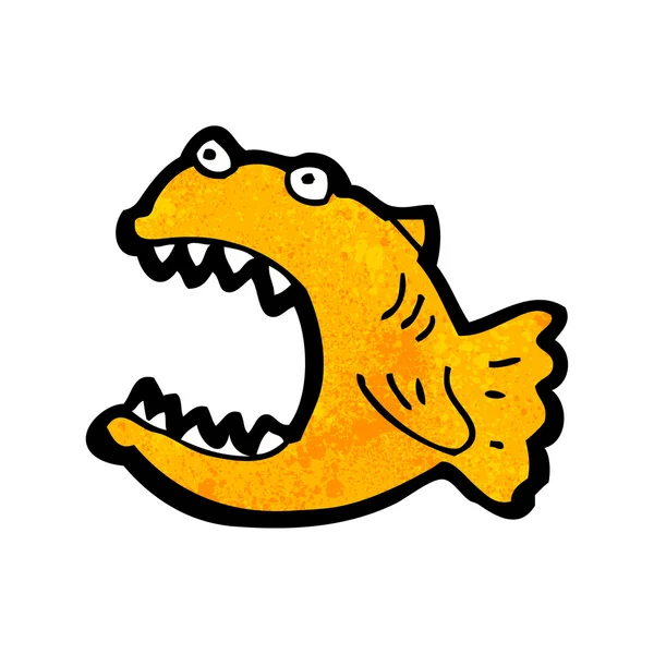 Cartoon piranha — Stock Vector