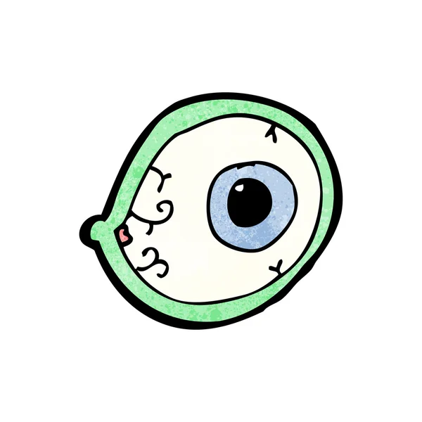 Desenhos animados assustadores do globo ocular — Vetor de Stock