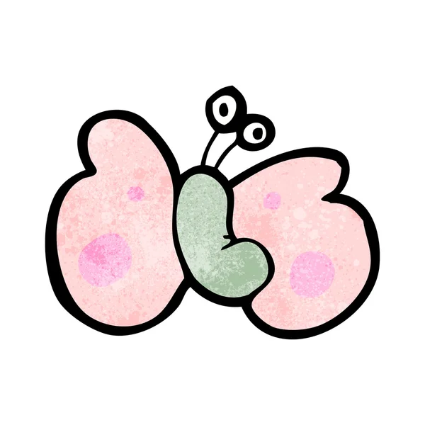 Розовая бабочка — стоковый вектор