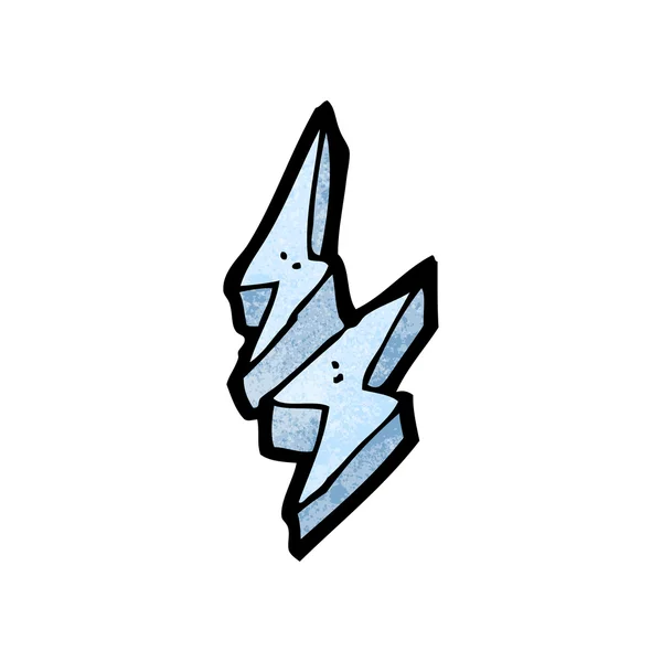 Cartoon ice lightning bolts — Stockový vektor