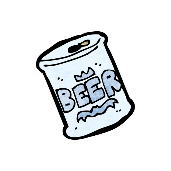 Cartoon birra può — Vettoriale Stock