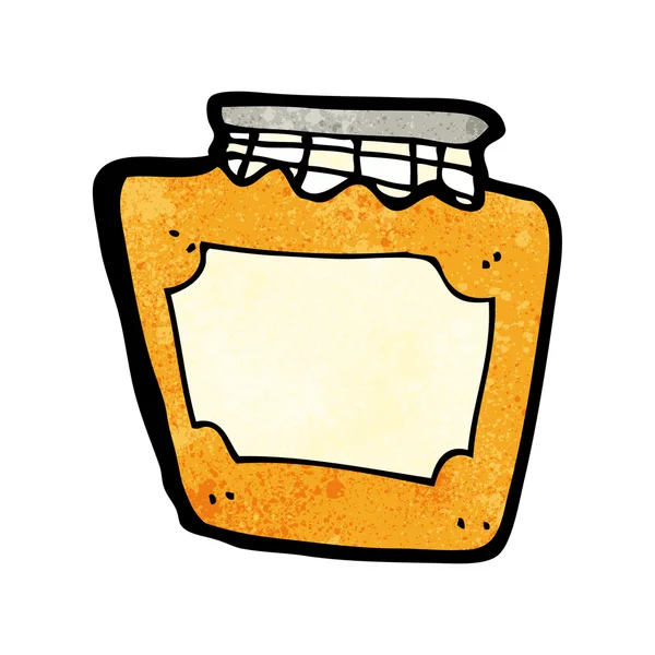 Pot de confiture de bande dessinée — Image vectorielle