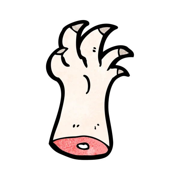 Cartoon Monster Hand — Stockvektor