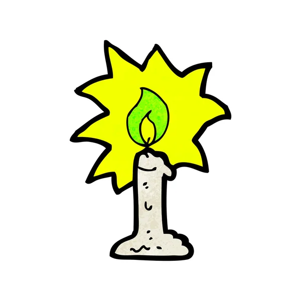 Карикатурная свеча — стоковый вектор