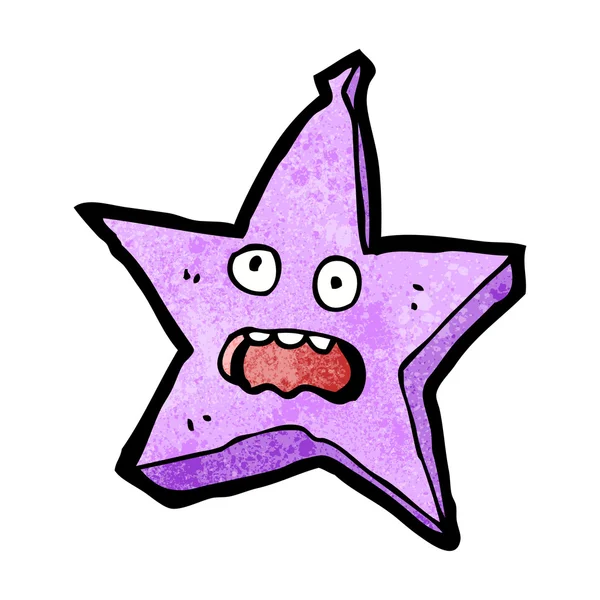 Lustige Star-Cartoon-Figur — Stockvektor