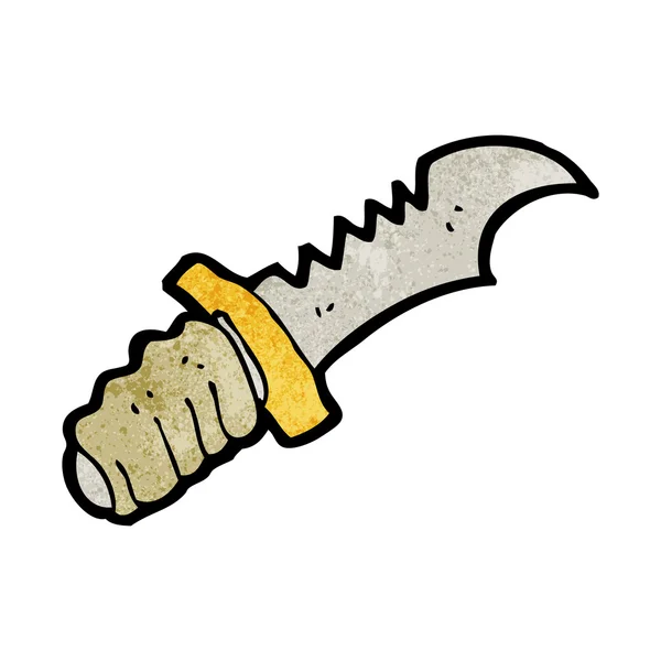 Cuchillo de dibujos animados — Vector de stock